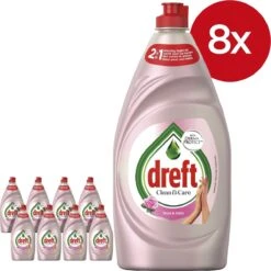 Dreft Clean & Care Rose & Satin Afwasmiddel - 8x780ml - Voordeelverpakking -HG Sales 1200x1200 1514