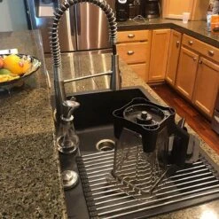 IBright Oprolbare Afdruiprek - Pannen Rooster Hittebestendig - Afdruiprooster - Pannenonderzetter - RVS Zwart -HG Sales 1200x1200 1550