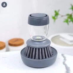 Afwasborstel Met Zeepdispenser – Met 3 Verschillende Opzet Stukken – Inclusief Houder – Grijs – Afwas Borstel Zeepreservoir – Zeep Handborstel – Doseerpomp – Afwasmiddel Dispenser – Navulbaar -HG Sales 1200x1200 1748