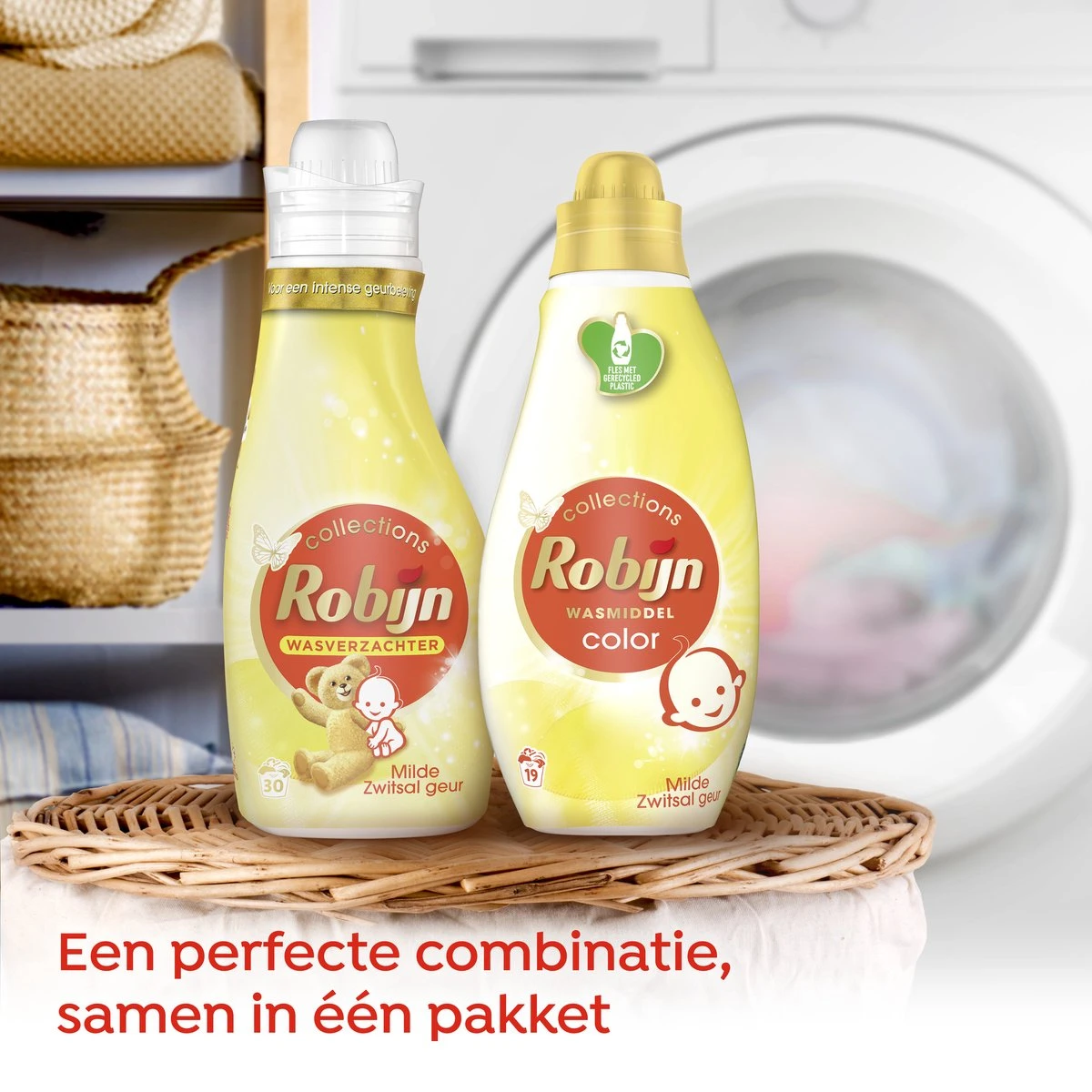 Robijn Perfect Match Zwitsal Wasmiddel En Wasverzachter Pakket - 5 Stuks - Voordeelverpakking 7 Robijn Perfect Match Zwitsal Wasmiddel En Wasverzachter Pakket - 5 Stuks - Voordeelverpakking - Afbeelding 7