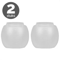 Dayshake Doseerbol Met Maataanduidingen (2 Stuks) - 200 Ml- Vloeibaar Wasmiddel Doseren - Wasbol - Herbruikbaar - Plastic - Voor Wasmachine - Alternatief Voor Doseerdop
