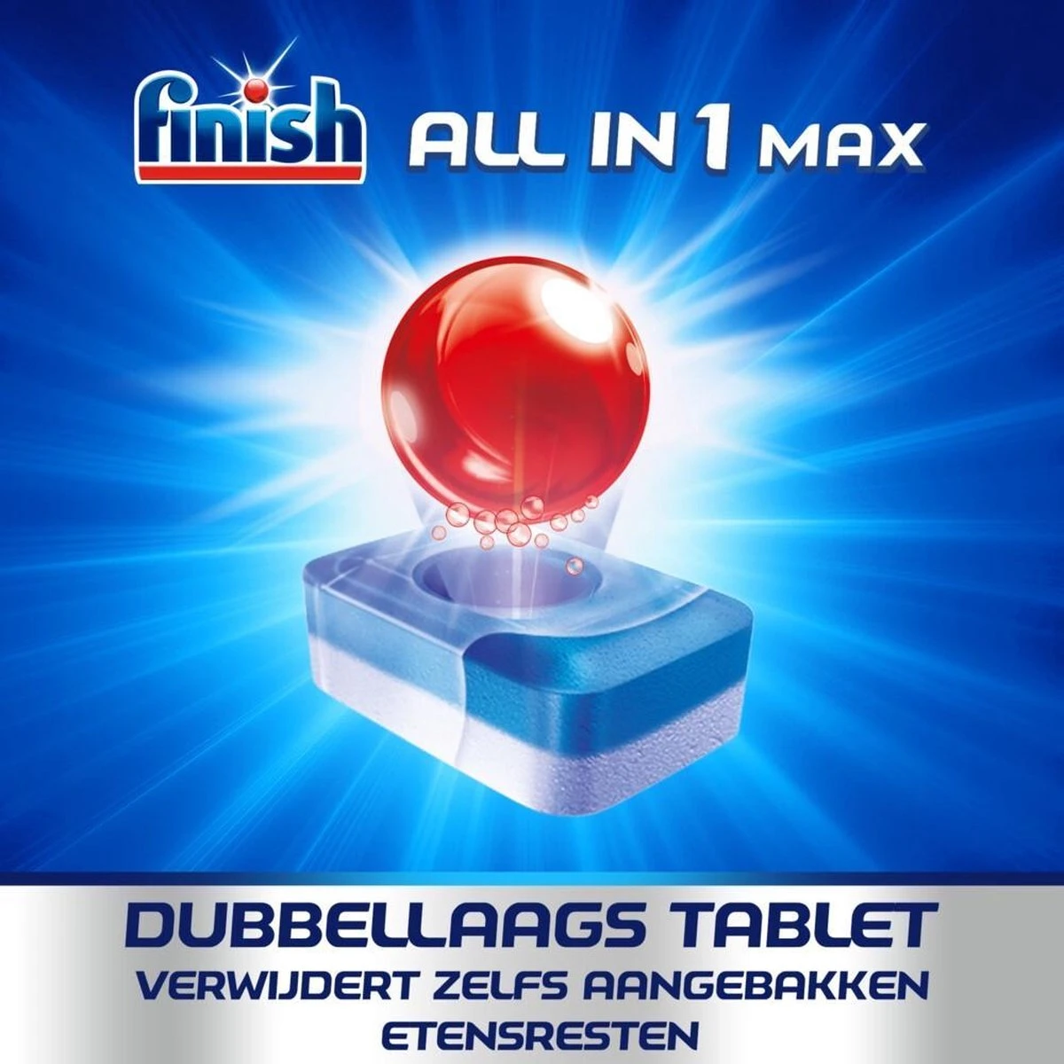 Finish All In 1 Max Ontvetter Vaatwastabletten - 170 Tabs - Voordeelverpakking 4 Finish All In 1 Max Ontvetter Vaatwastabletten - 170 Tabs - Voordeelverpakking - Afbeelding 4