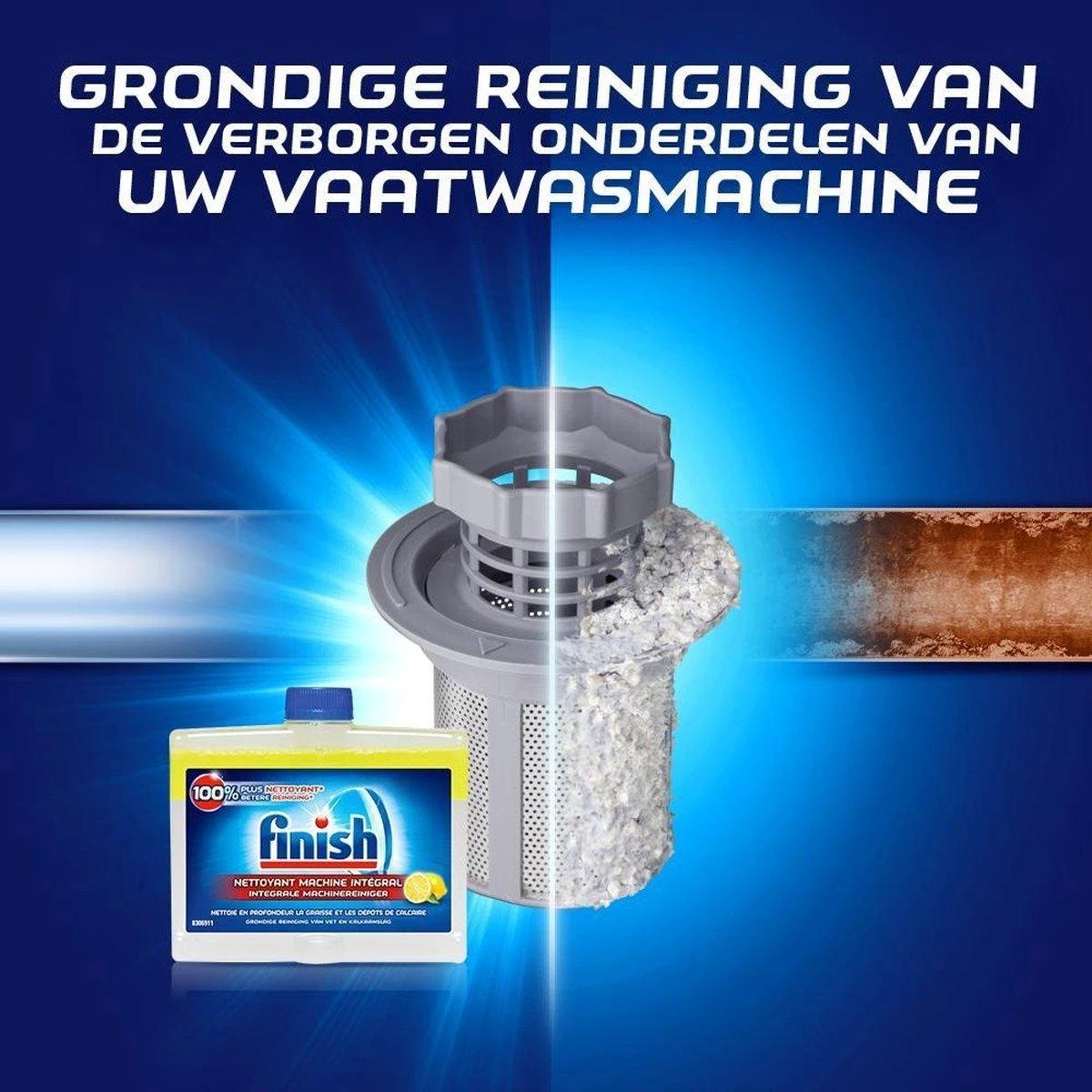 Finish Vaatwasmachinereiniger Citroen - 6 X 250 Ml - Voordeelverpakking 2 Finish Vaatwasmachinereiniger Citroen - 6 X 250 Ml - Voordeelverpakking - Afbeelding 2