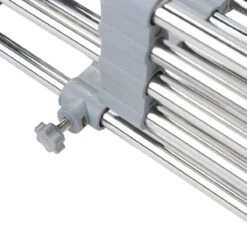 IBright Verstelbare Keukenrek - Gootsteen Mand - Afdruiprek – Vergiet – Verstelbaar In Lengte - Uitschuifbaar - RVS Grijs -HG Sales 1200x1200 1937