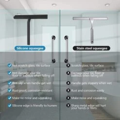 ATV PERFECTUM Douchewisser Zwart Met Ophangsysteem - Raamwisser- Trekker Douche - Silicone - 21cm X 16cm - Badkamer Accessoires - Douchewisser -HG Sales 1200x1200 2004