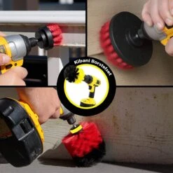 Kibani 3 Delige Borstelset Voor Boormachine - Rood - Voor Beton, Baksteen En Andere Ruwe Oppervlakken - Schrobborstel – Boorborstel – Schuurborstel - Borstel Boormachine – Schoonmaakborstel – Reinigingsborstel – Tapijtreiniger - Borstelset -HG Sales 1200x1200 2109