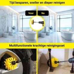 Merkloos 4-delige Borstelset Voor Boormachine - Inclusief Verlengstuk - Opzetborstels - Schrobborstel - Schuurborstel - Schoonmaakborstel - Tapijtreiniger - Brush - Geel - Gratis Verzending 16 Merkloos 4-delige Borstelset Voor Boormachine - Inclusief Verlengstuk - Opzetborstels - Schrobborstel - Schuurborstel - Schoonmaakborstel - Tapijtreiniger - Brush - Geel - Gratis Verzending -HG Sales 1200x1200 2117