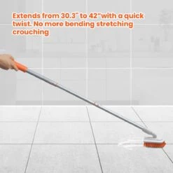 Merkloos Badkamer Reinigingsborstel - Badkamerschrobborstel - Reinigingsborstel - Met Afneembare Telescopische Handgreep En 180° Verstelbare Gezamenlijke Reinigingsborstel - Lange Steel 107 Cm -HG Sales 1200x1200 2133