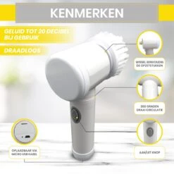 Lenga Elektrische Schoonmaakborstel - 5 In 1 Borstel - Oplaadbaar - Wasborstel - Schoonmaakmiddelen - Schrobborstels 10 Lenga Elektrische Schoonmaakborstel - 5 In 1 Borstel - Oplaadbaar - Wasborstel - Schoonmaakmiddelen - Schrobborstels -HG Sales 1200x1200 2151