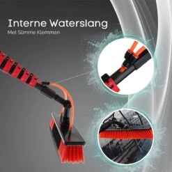 Merkloos Telescoopsteel Ramenwassen 4,6M - Met Borstel & Waterdoorvoer - Voor Ramen - Watertoevoer - Borstel -HG Sales 1200x1200 2294