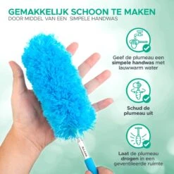 WITTS Telescopische Plumeau Met Telescoopsteel - 60 Tot 140 Cm - Uitschuifbaar - Blauw -HG Sales 1200x1200 2351