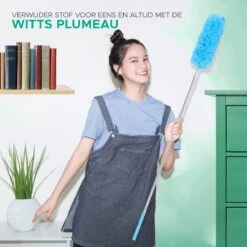 WITTS Telescopische Plumeau Met Telescoopsteel - 60 Tot 140 Cm - Uitschuifbaar - Blauw -HG Sales 1200x1200 2354