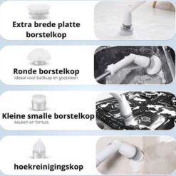 Elektrische Scrubber - Veelzijdige Schrobborstel - Elektrische Schoonmaakborstel - Binnen En Buiten Schoonmaken 10 Elektrische Scrubber - Veelzijdige Schrobborstel - Elektrische Schoonmaakborstel - Binnen En Buiten Schoonmaken -HG Sales 1200x1200 2421