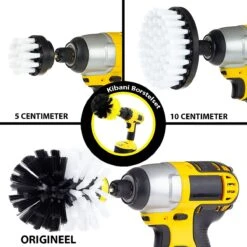 Kibani 3 Delige Borstelset Voor Boormachine - Wit - Voor Wielen, Tapijt En Bekleding - Schrobborstel – Boorborstel – Schuurborstel - Borstel Boormachine – Schoonmaakborstel – Reinigingsborstel – Tapijtreiniger - Borstelset -HG Sales 1200x1200 2457