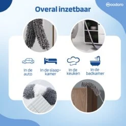 Woodoro Ragebol Uitschuifbaar Complete 9-Delige Set - Verstelbare Telescoopsteel - Plumeau - RVS - Zwart & Grijs -HG Sales 1200x1200 2471