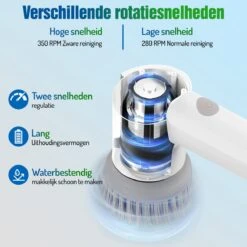 Elektrische Schoonmaakborstel - Schrobborstel - Handborstel - Schuurborstel - Schrobber - Badkamer - Toilet - Keuken 13 Elektrische Schoonmaakborstel - Schrobborstel - Handborstel - Schuurborstel - Schrobber - Badkamer - Toilet - Keuken -HG Sales 1200x1200 2486