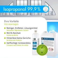 Isopropyl Alcohol - Isopropanol - IPA - Isopropyl - 99,9% Zuiver - 1000ml - Inclusief Trechter -HG Sales 1200x1200 2507