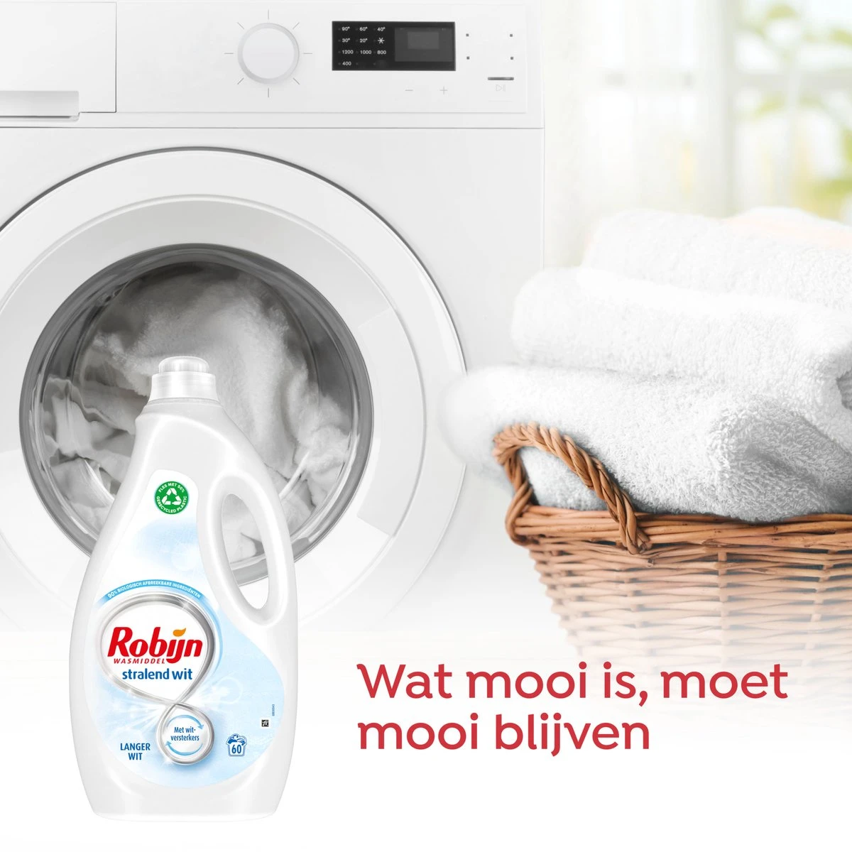 Robijn Stralend Wit Vloeibaar Wasmiddel 60 Wasbeurten 4 Robijn Stralend Wit Vloeibaar Wasmiddel 60 Wasbeurten - Afbeelding 4