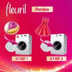 Fleuril Renew Color Caps - Wasmiddel Capsules - Voordeelverpakking - 8 X 12 Wasbeurten -HG Sales 1200x1200 308