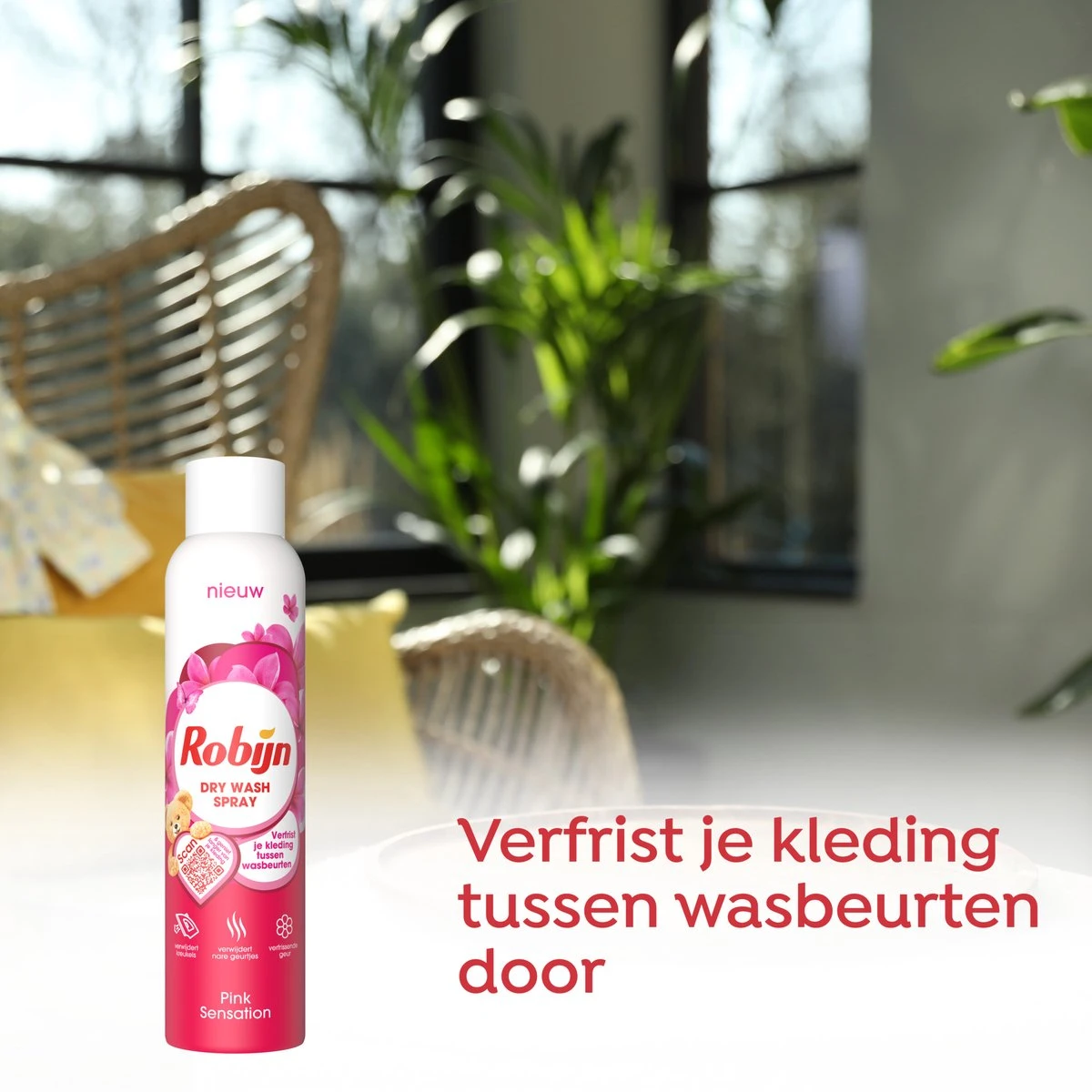 Robijn Pink Sensation Dry Wash Spray - 6 X 200 Ml - Voordeelverpakking 4 Robijn Pink Sensation Dry Wash Spray - 6 X 200 Ml - Voordeelverpakking - Afbeelding 4
