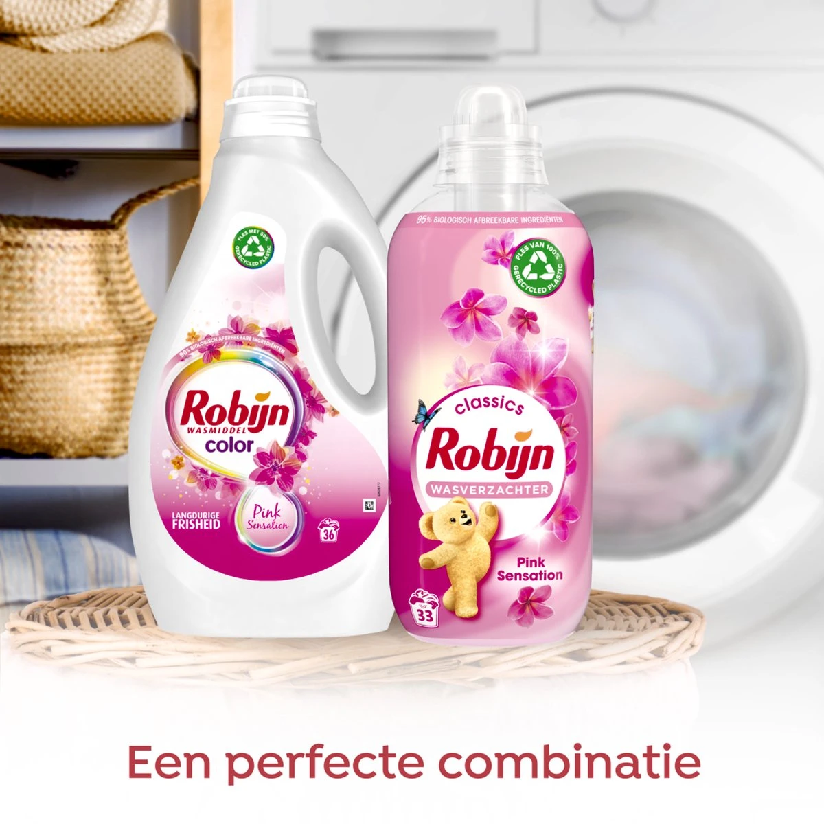 Robijn Color Pink Sensation Vloeibaar Wasmiddel - 5 X 36 Wasbeurten - Voordeelverpakking 5 Robijn Color Pink Sensation Vloeibaar Wasmiddel - 5 X 36 Wasbeurten - Voordeelverpakking - Afbeelding 5