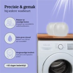 Alternative view of Kalaa Doseerbol - 2 Stuks - 230 Ml - Herbruikbaar - INCLUSIEF Doseerdop - Ook Geschikt Voor Robijn Wasmiddel Vloeibaar & Ariel Wasmiddel Vloeibaar - Vloeibaar Wasmiddel Doseren - Wasbollen Voor Wasmachine - Transparant - HDPE - Wasbol