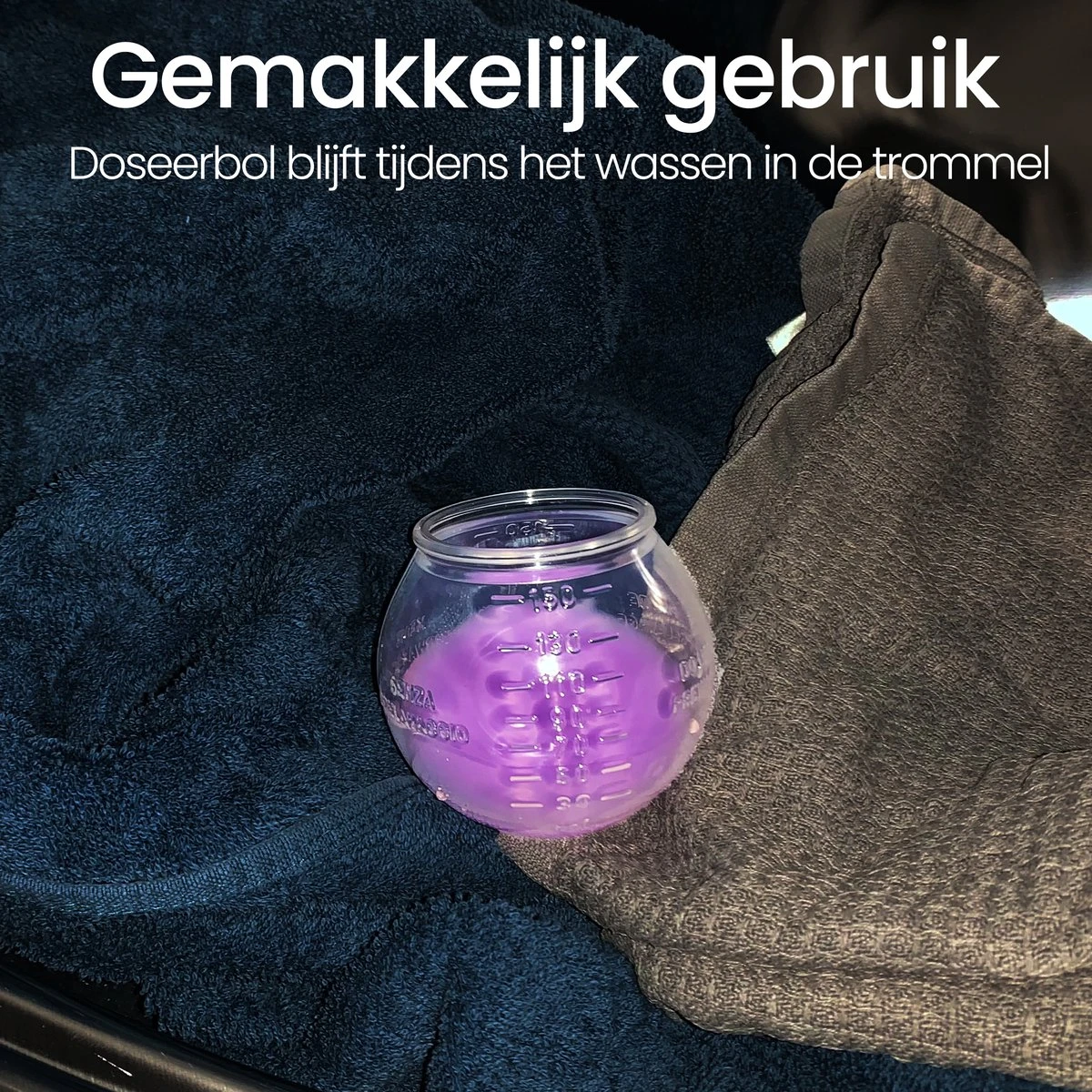 BluGo Doseerbol 5 Stuks - Wasbollen - Doseerdop - Drogerballen - Wasballen - Herbruikbaar - Maataanduiding - 150ml 4 BluGo Doseerbol 5 Stuks - Wasbollen - Doseerdop - Drogerballen - Wasballen - Herbruikbaar - Maataanduiding - 150ml - Afbeelding 4
