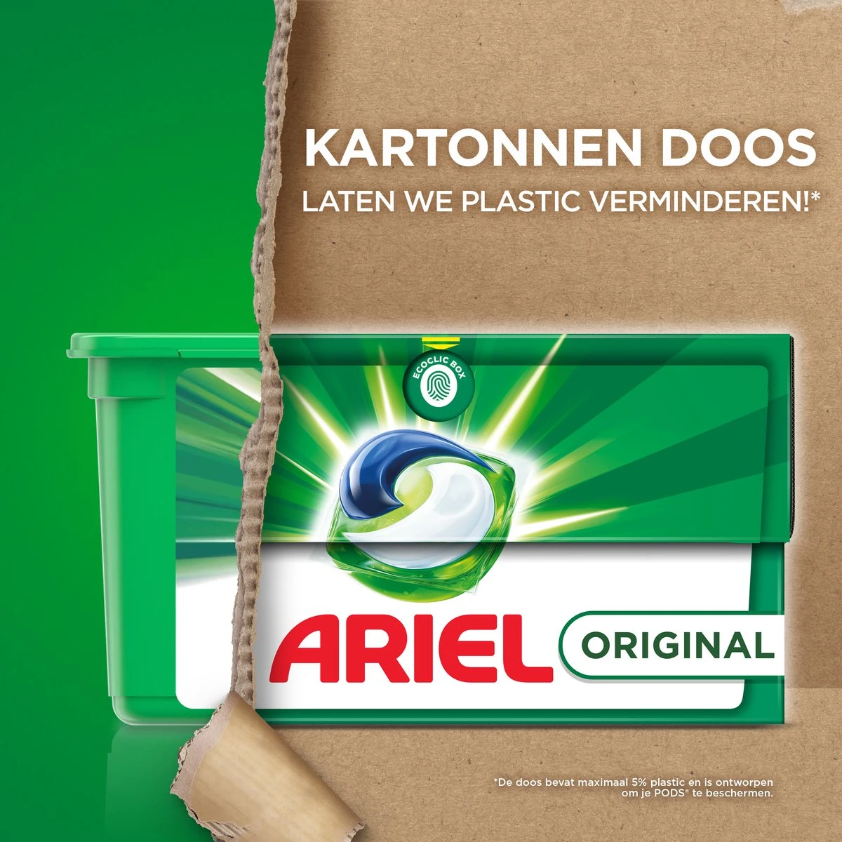 Ariel All In 1 Wasmiddel Pods - Original - 4 X 38 Wasbeurten - Voordeelverpakking 4 Ariel All In 1 Wasmiddel Pods - Original - 4 X 38 Wasbeurten - Voordeelverpakking - Afbeelding 4