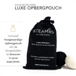 STEAMRS - 6x Wasdrogerballen - 100% Schapenwol - Verkort Droogtijd - Zachtere & Kreukloze Was 7 STEAMRS - 6x Wasdrogerballen - 100% Schapenwol - Verkort Droogtijd - Zachtere & Kreukloze Was -HG Sales 1200x1200 590