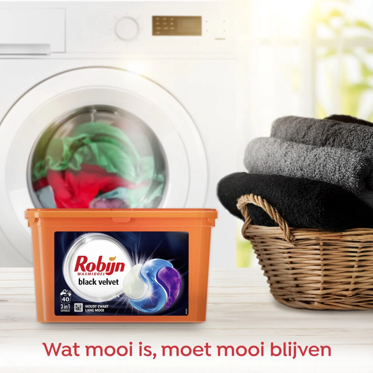 Robijn Wascapsules 3-in-1 Black Velvet - 3 X 40 Stuks - Voordeelverpakking 5 Robijn Wascapsules 3-in-1 Black Velvet - 3 X 40 Stuks - Voordeelverpakking - Afbeelding 5