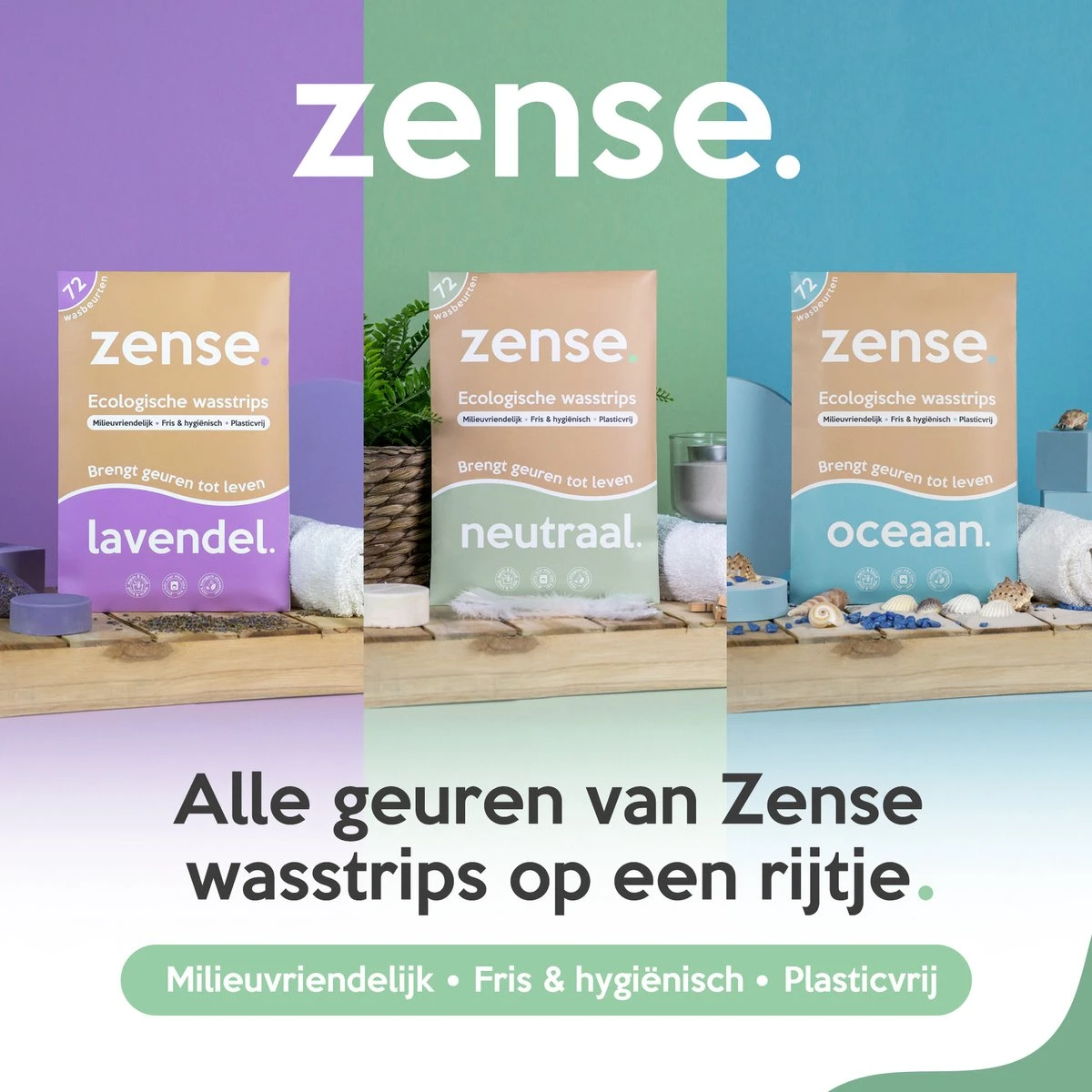 Zense Eco Wasmiddel Wasstrips - 72 Grote Wasbeurten - Lavendel - Wasmiddeldoekjes 8 Zense Eco Wasmiddel Wasstrips - 72 Grote Wasbeurten - Lavendel - Wasmiddeldoekjes - Afbeelding 8