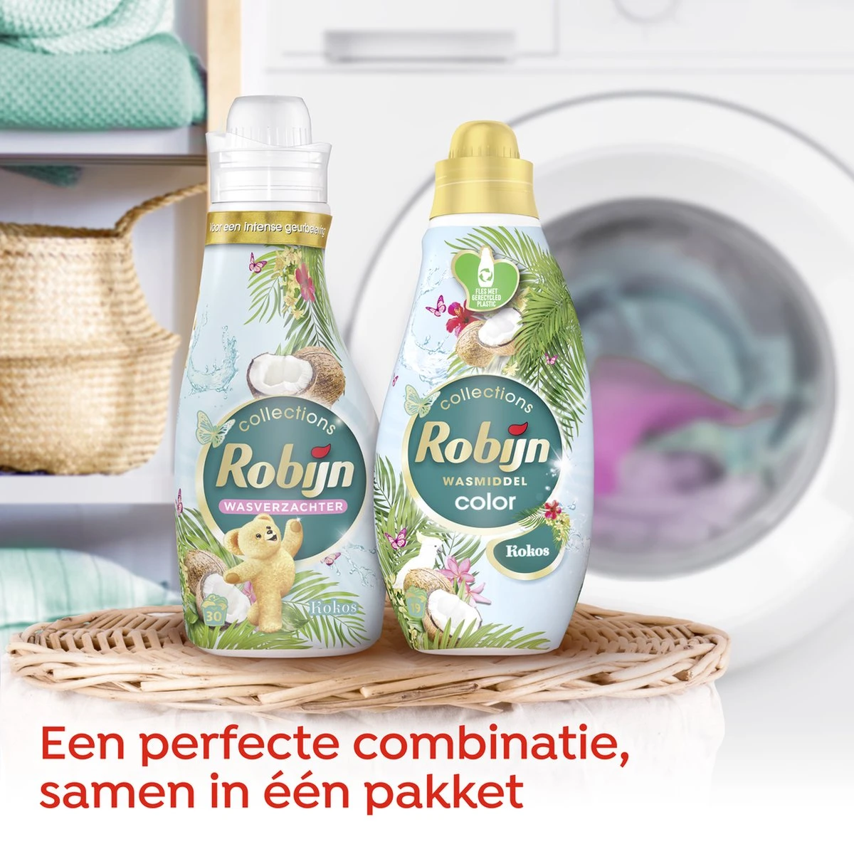 Robijn Kokos Sensation Wasmiddel En Wasverzachter - 57 Wasbeurten - Voordeelverpakking 6 Robijn Kokos Sensation Wasmiddel En Wasverzachter - 57 Wasbeurten - Voordeelverpakking - Afbeelding 6