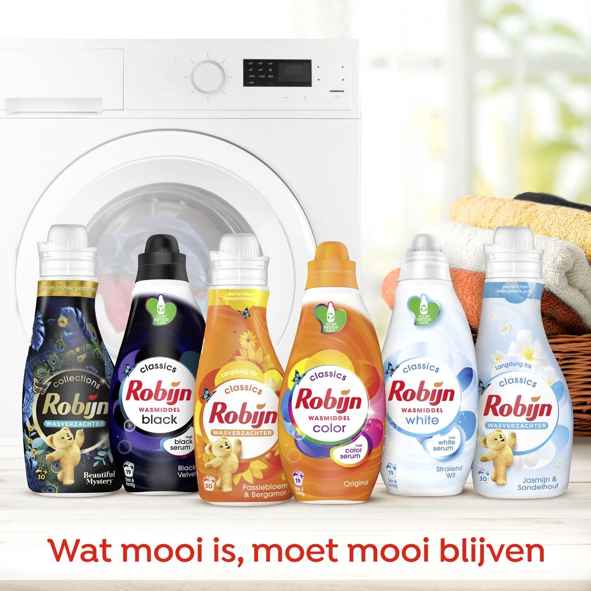 Robijn Perfect Match Stralend Wit, Black Velvet En Color Wasmiddel - En Wasverzachter Pakket - 6 Stuks - Voordeelverpakking 4 Robijn Perfect Match Stralend Wit, Black Velvet En Color Wasmiddel - En Wasverzachter Pakket - 6 Stuks - Voordeelverpakking - Afbeelding 4