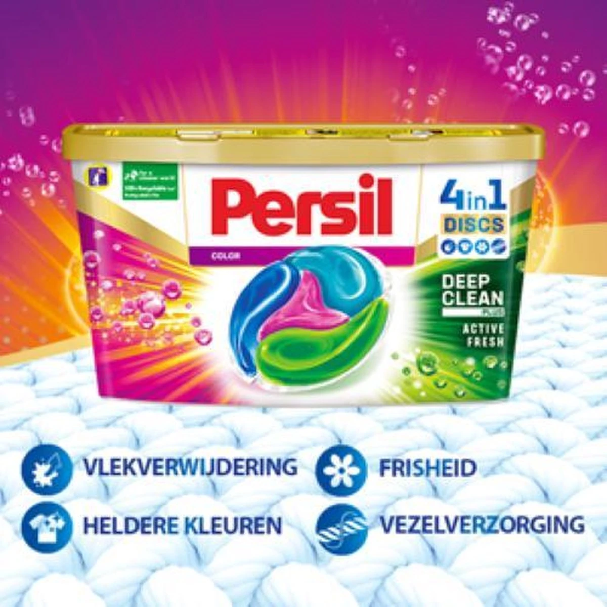 Persil® Persil 4in1 Discs Color Wascapsules - Wasmiddel Capsules - Voordeelverpakking - 8 X 15 Wasbeurten 7 Persil® Persil 4in1 Discs Color Wascapsules - Wasmiddel Capsules - Voordeelverpakking - 8 X 15 Wasbeurten - Afbeelding 7