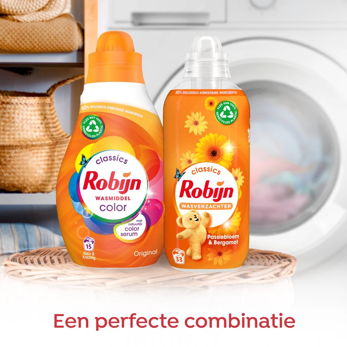 Robijn Klein & Krachtig Classics Color Vloeibaar Wasmiddel - 2 X 34 Wasbeurten - Voordeelverpakking 6 Robijn Klein & Krachtig Classics Color Vloeibaar Wasmiddel - 2 X 34 Wasbeurten - Voordeelverpakking - Afbeelding 6