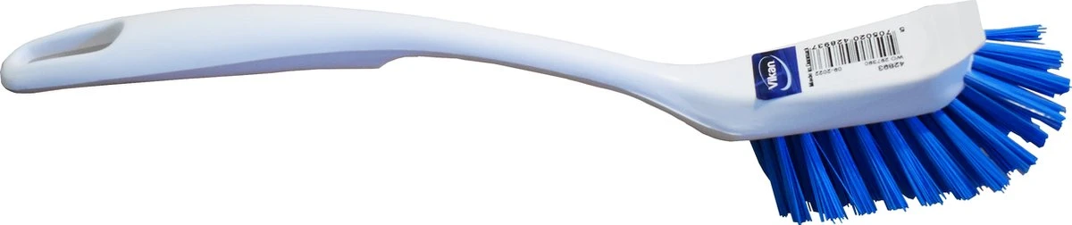 Vikan Design Afwasborstel 42893 Met Schraprand - 28 Cm - Wit Blauw - Geschikt Voor De Kleine Vaat - Onverslijtbaar - Bestand Tegen Kokend Heet Water 1 Vikan Design Afwasborstel 42893 Met Schraprand - 28 Cm - Wit Blauw - Geschikt Voor De Kleine Vaat - Onverslijtbaar - Bestand Tegen Kokend Heet Water