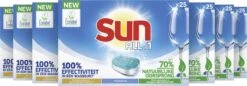 SUN® Sun All-in-1 Normaal Vaatwastabletten - 7 X 25 Tabletten - Voordeelverpakking -HG Sales 1200x417