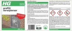 HG Graffitiverwijderaar - 600ml - Krachtig En Veilig - Biologisch Afbreekbaar -HG Sales 1200x513