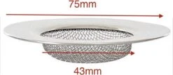 JvB - Gootsteen Zeef 2 Stuks RVS Buitenmaat 7.5 Cm Binnenmaat 4,3 Cm - Zeef - Gootsteen - Haar Opvanger Haar Vanger - Vuil Tegenhouden -HG Sales 1200x519 2