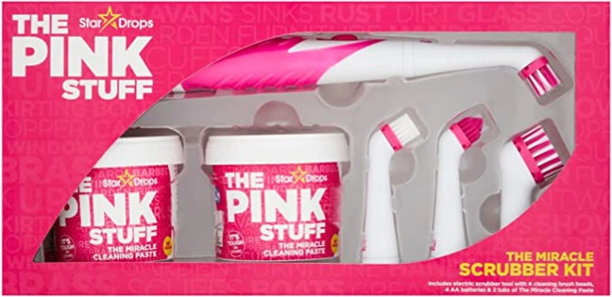 The Pink Stuff The Miracle Schoonmaak Pasta Kit - De Ultieme Beginners Bundel Voor The Pink Stuff - Schoonmaak Set 1 The Pink Stuff The Miracle Schoonmaak Pasta Kit - De Ultieme Beginners Bundel Voor The Pink Stuff - Schoonmaak Set