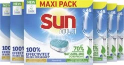 SUN® Sun All-in 1 Normaal Vaatwastabletten - 276 Tabletten - Voordeelverpakking -HG Sales 1200x629