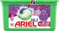 Alternative view of Ariel All In 1 Wasmiddel Pods +Vezelbescherming - 3x43 Wasbeurten - Voordeelverpakking
