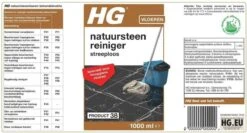 Alternative view of HG Natuursteen Reiniger Glansvloeren 1L - Marmer & Natuursteen - Streeploos Schoon - 20 Dweilbeurten