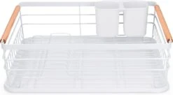 Navaris Afdruiprek Met Uitneembare Bestekhouder - Afwasrek Met Losse Lekbak - Vaatwasrek Met Plateau - Voor Bestek, Borden, Schalen En Pannen -HG Sales 1200x663 2