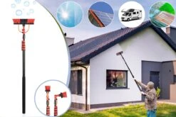 Umuzi Cleaning Telescopische Waterborstel - Uitschuifbare Schrobborstel Voor Ramen, Gevel En Huis - 1,3 Tot 4,6 Meter - Reiniger Met 4 Uitschuifbare Delen - Zeepdispenser Met Doseerknop -HG Sales 1200x800 59