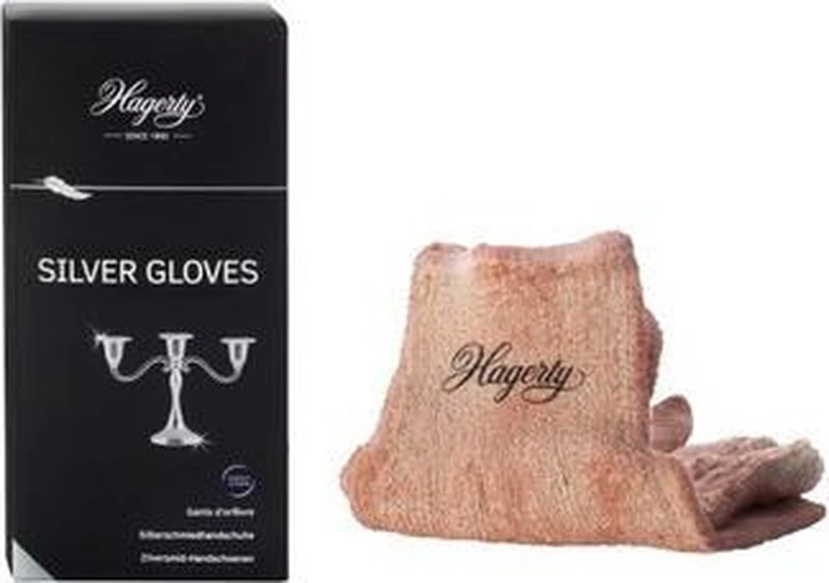Hagerty Silver Gloves - Geïmpregneerde Handschoenen Voor Het Reinigen Van Zilver En Verzilverde Items 7 Hagerty Silver Gloves - Geïmpregneerde Handschoenen Voor Het Reinigen Van Zilver En Verzilverde Items - Afbeelding 7