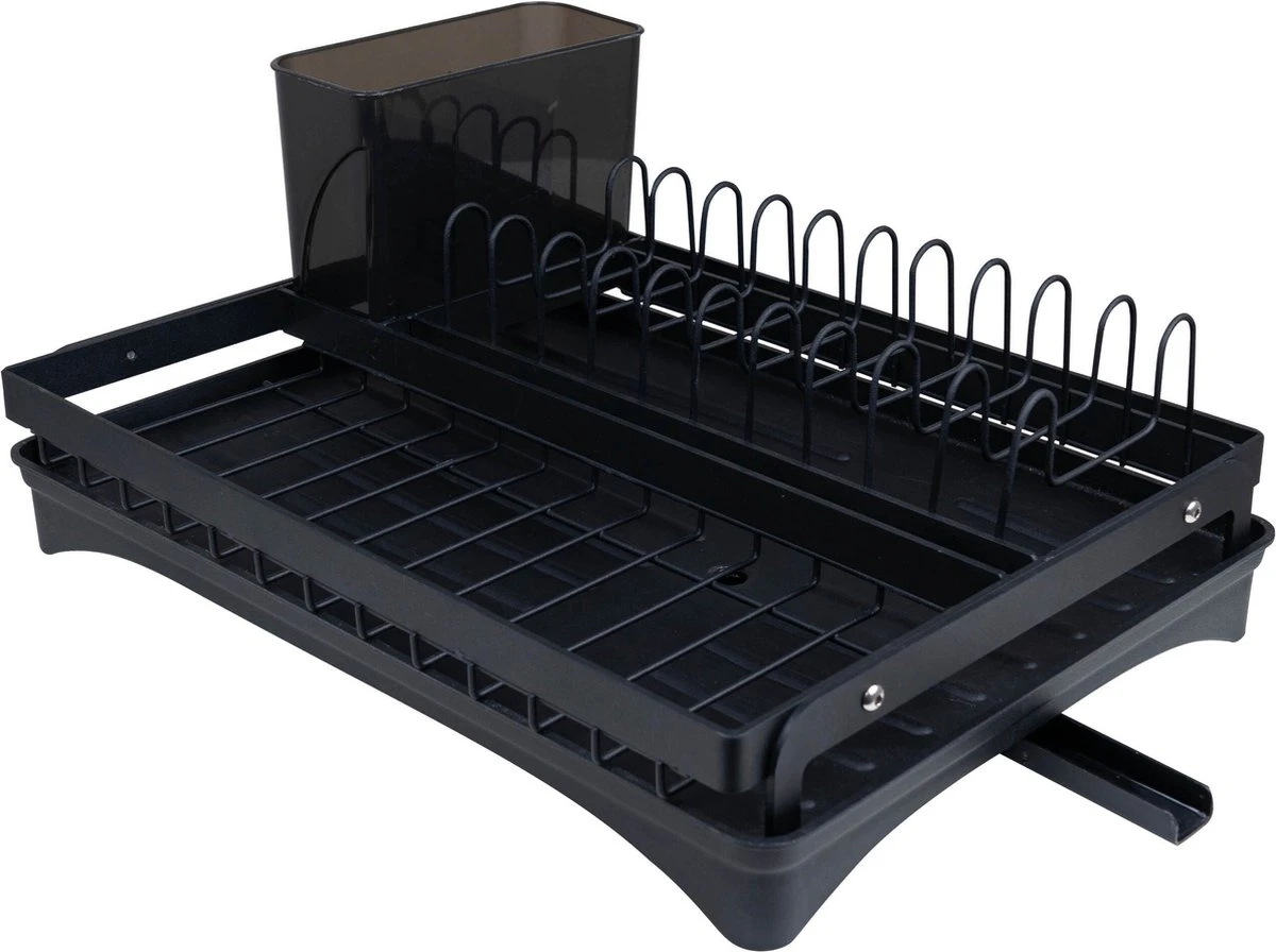 Baulk® - Afdruiprek - Afdruiprek Met Lekbak - Afwas - Droogrek Afwas - RVS - Bestekbak - Modern 1 Baulk® - Afdruiprek - Afdruiprek Met Lekbak - Afwas - Droogrek Afwas - RVS - Bestekbak - Modern