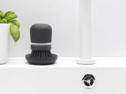 Alternative view of Brabantia Sink Side Afwasborstel - Met Zeepdispenser- Dark Grey