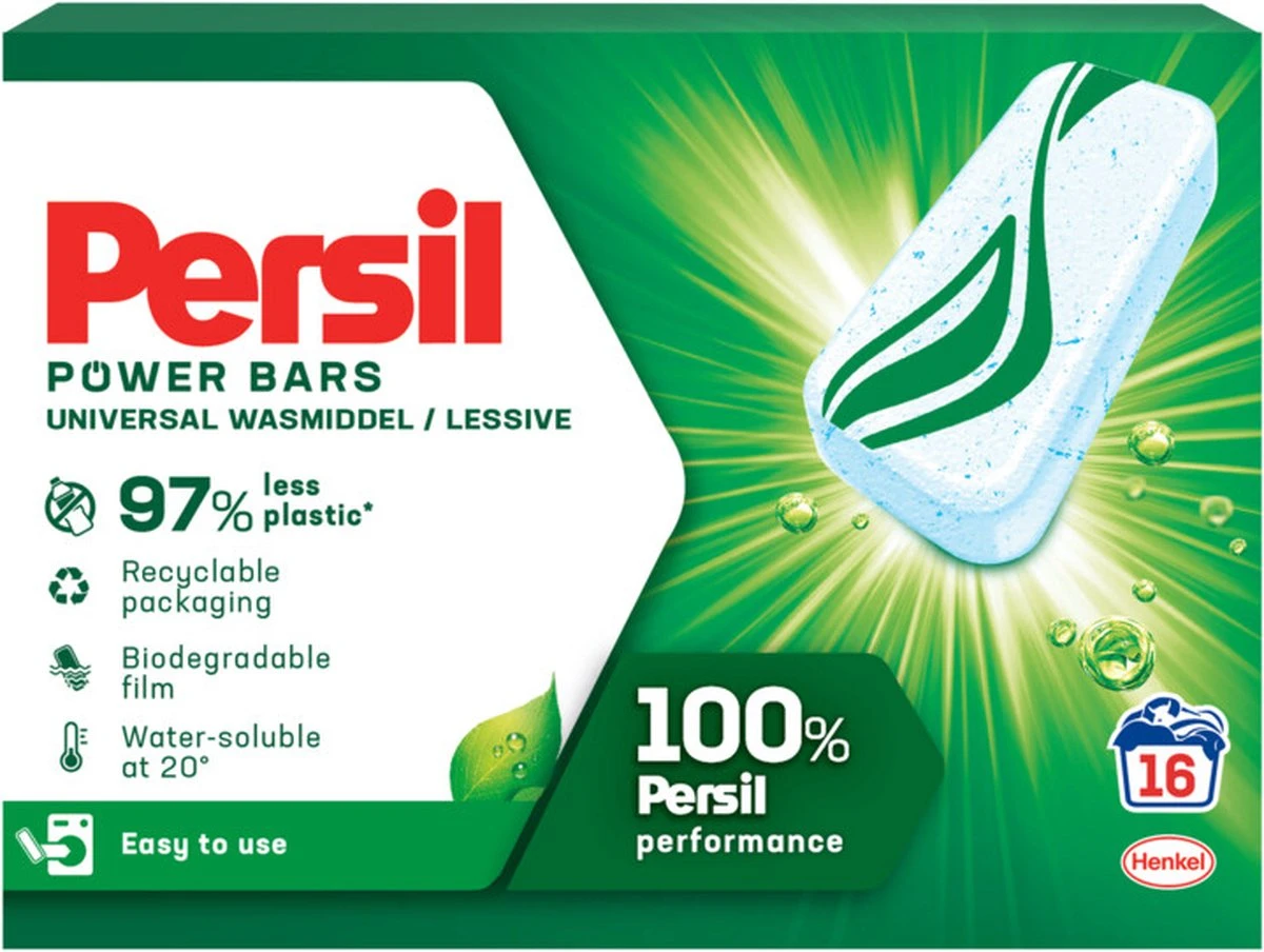 Persil® Persil Power Bars Universal Wasmiddel - Voordeelverpakking - 9 X 16 Wasbeurten 11 Persil® Persil Power Bars Universal Wasmiddel - Voordeelverpakking - 9 X 16 Wasbeurten - Afbeelding 11