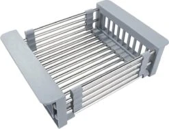 IBright Verstelbare Keukenrek - Gootsteen Mand - Afdruiprek – Vergiet – Verstelbaar In Lengte - Uitschuifbaar - RVS Grijs -HG Sales 1200x914 1